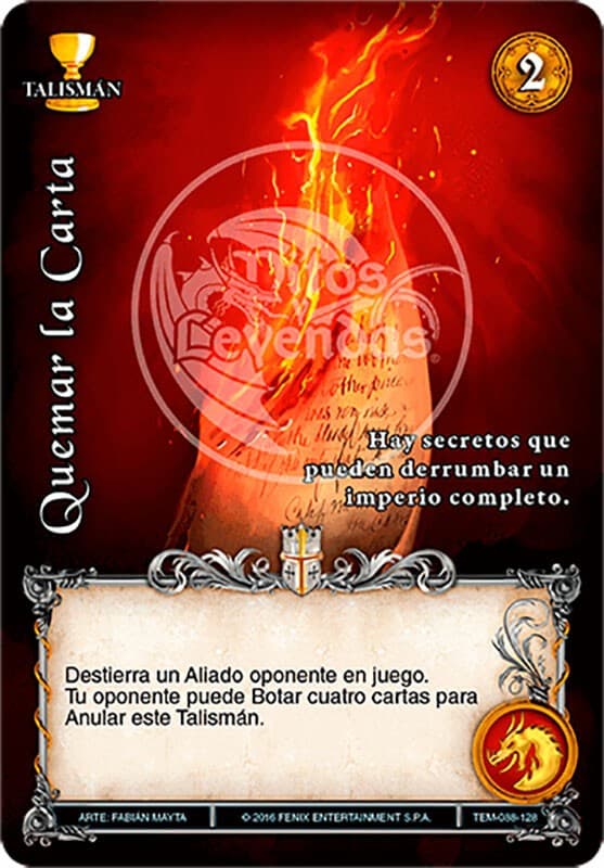 Quemar la Carta - Templarios — imagen 1